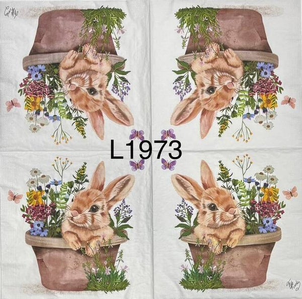 Easter (L1973) - Bunny in a Planter