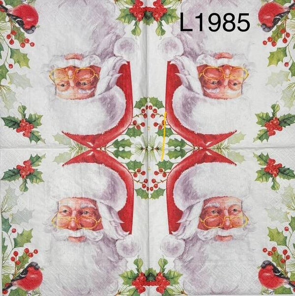 Christmas (L1985) - Santa with a Robin