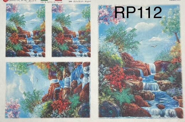 Scene (RP112) - Waterfalls in the Forest
