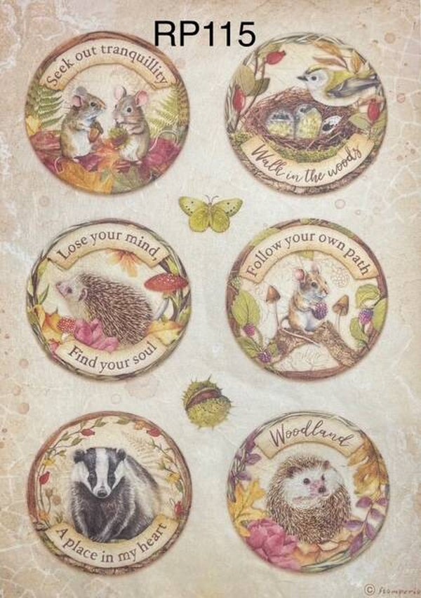 Animals (RP115) - Woodland Animal Rounds