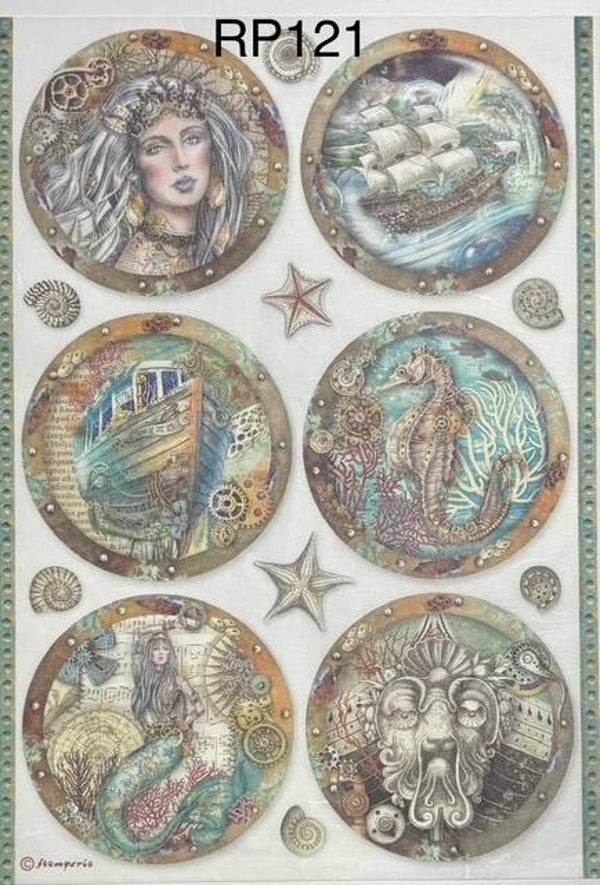 Beach (RP121) - Portholes Songs of the Sea Rounds
