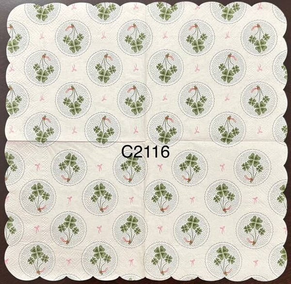 St. Patrick's Day (C2116) - Four Leaf Clover Bouquets Wallpaper