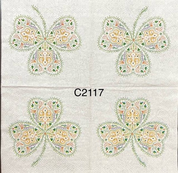 St. Patrick's Day (C2117) - Clover Leaf with Designs Inside