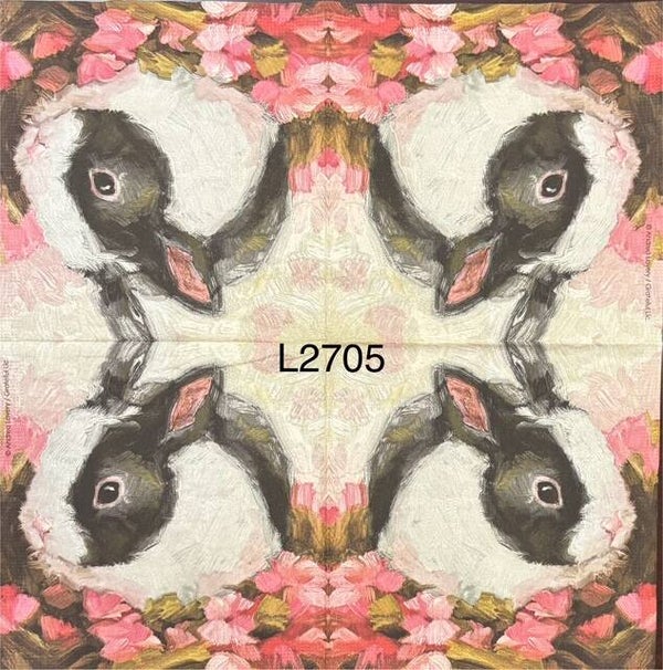 Easter (L2705) - Black and White Bunny