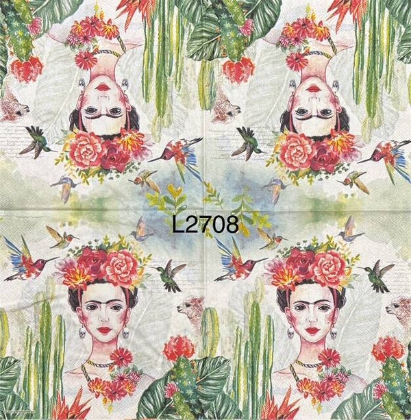 People (L2708) - Frida with Hummingbirds