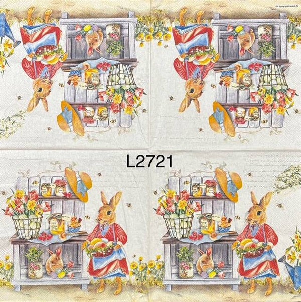 Easter (L2721) - Bunny at Garden Stand