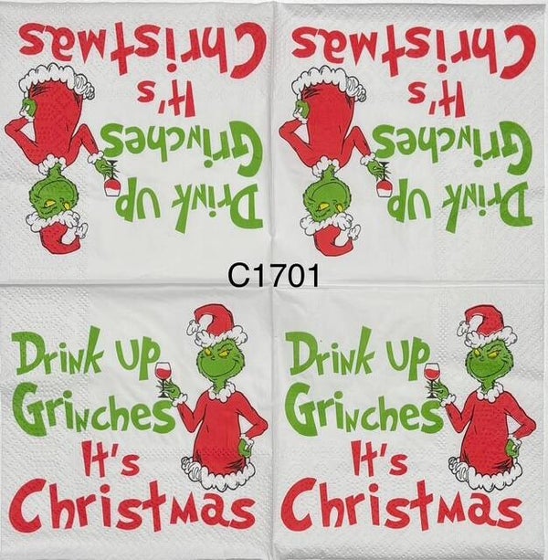 Grinch (C1701) - Grinch Drink Up Grinches, It's Christmas