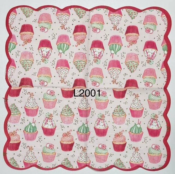 Christmas (L2001) - Holiday Cupcakes Pinks and Reds