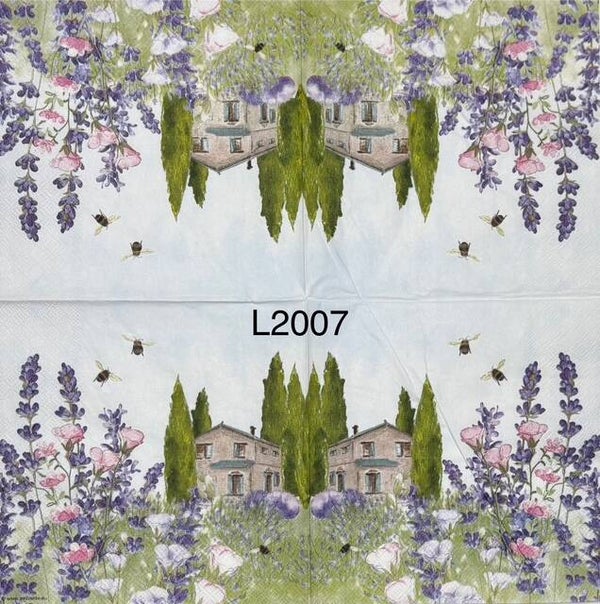 Scene (L2007) - House with Lavender and Bees