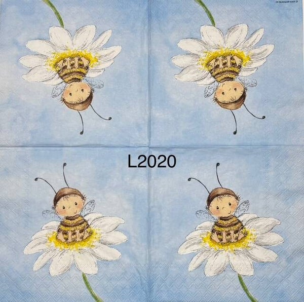 People (L2020) - Baby in Bee Costume Sitting in the Middle of a Daisy