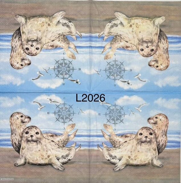 Beach (L2026) - Sea Lions on Beach