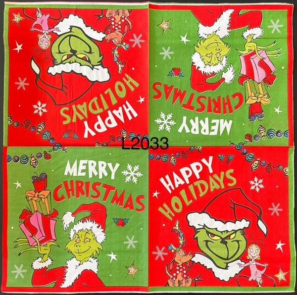 Christmas (L2033) - Merry Christmas/Happy Holidays Grinch