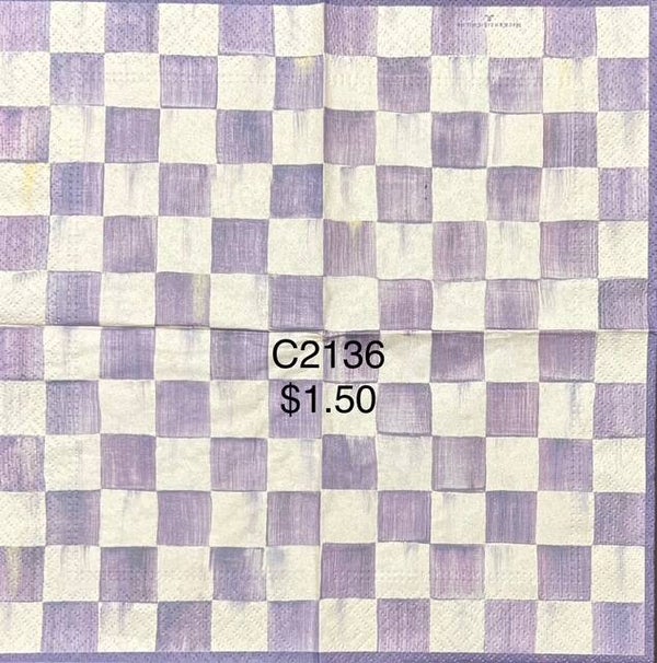 Mackenzie Child (C2136) - Purple/Violet Check