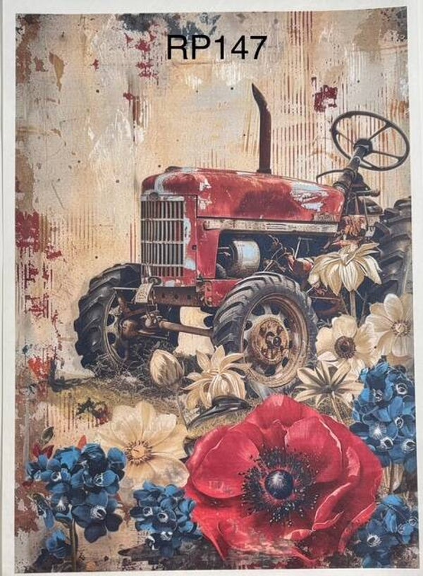 4th of July (RP147) - American Grunge Tractor