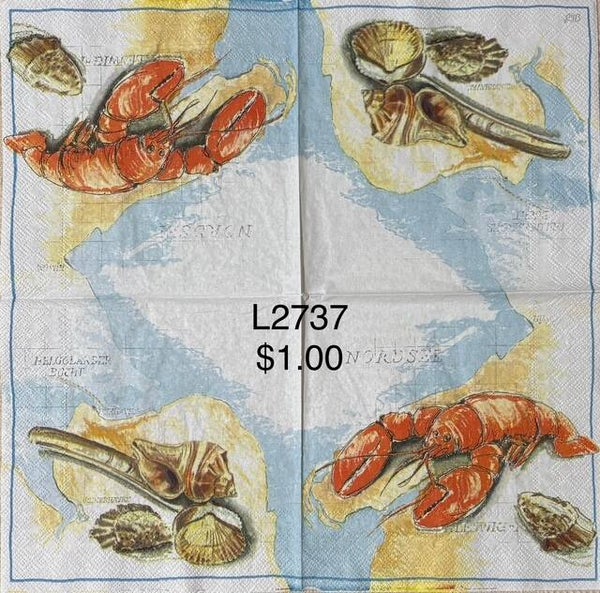 Beach (L2737) - Lobster and Shells