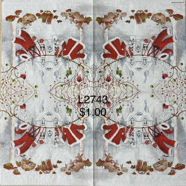 Christmas (L2743) - Santas Clothes on Clothesline