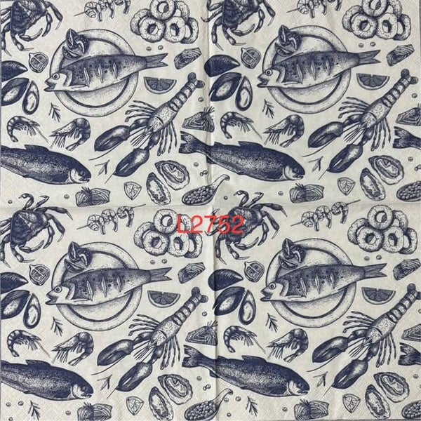 Food (L2752) - Variety of Seafood (Fish, Lobster, Oyster, Crabs, etc)