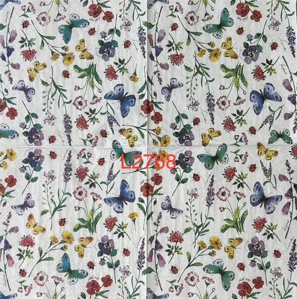 Flowers (L2768) - Spring Flowers and Butterflies
