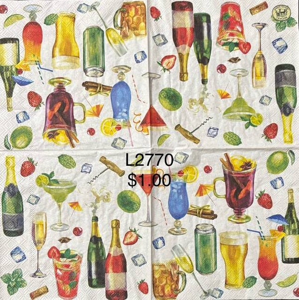 Drinks (L2770) - MDW Champagne Bottles and Mixed Drinks