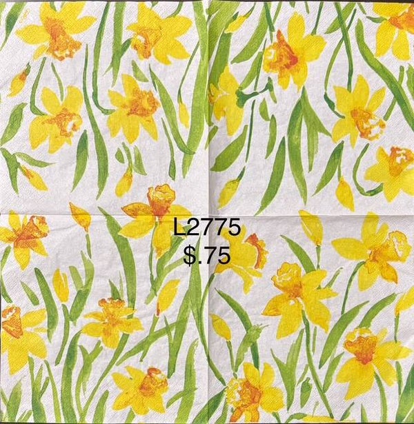 Flowers (L2775) - Yellow Daffodils (Caspari)