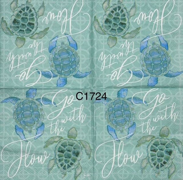 Beach (C1724) - Two Turtles "Go with the Flow"