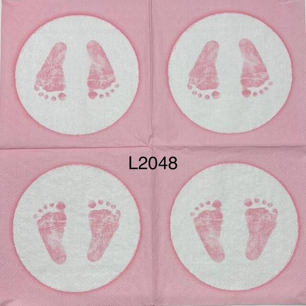 Baby (L2048) - Pink Baby Footprints
