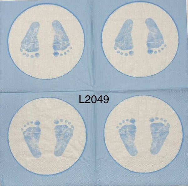 Baby (L2049) - Blue Baby Footprints