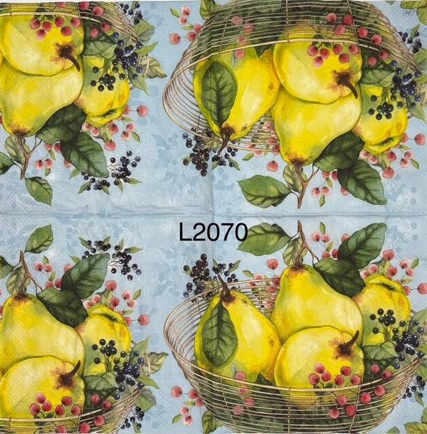 Fruits (L2070) - Basket of Pears