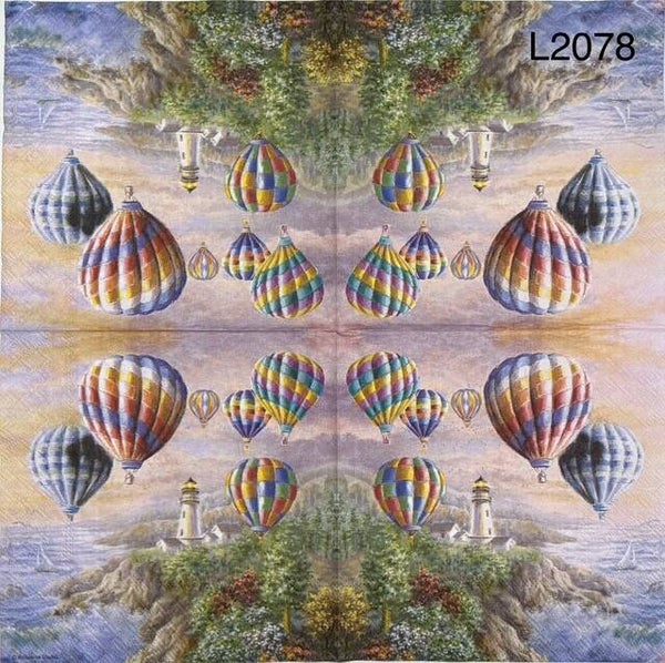 Vehicles (L2078) - Hot Air Balloons Over Ocean