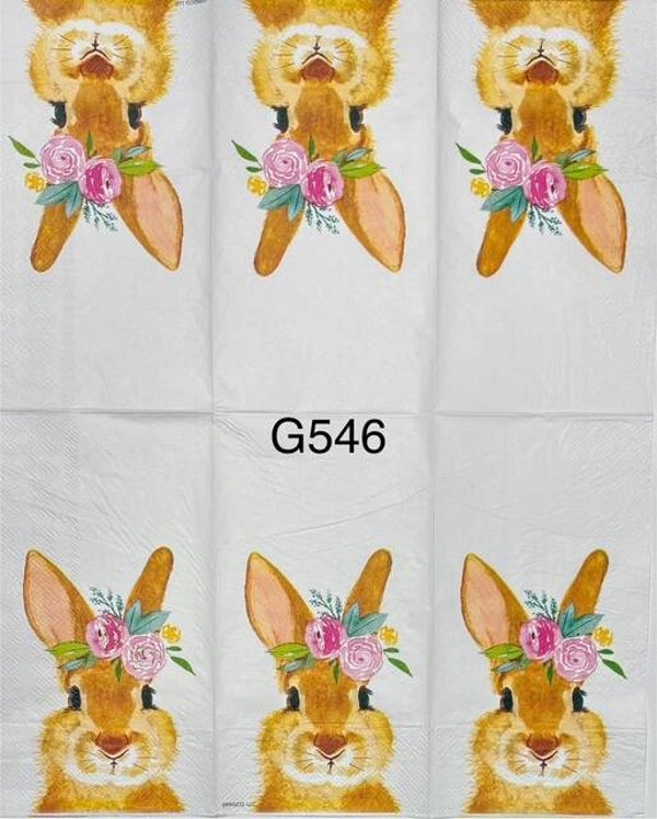 Easter (G546) - Bunny with Flowers on Head