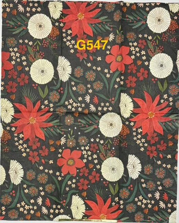 Flowers (G547) - Red, White, and Orange Flowers