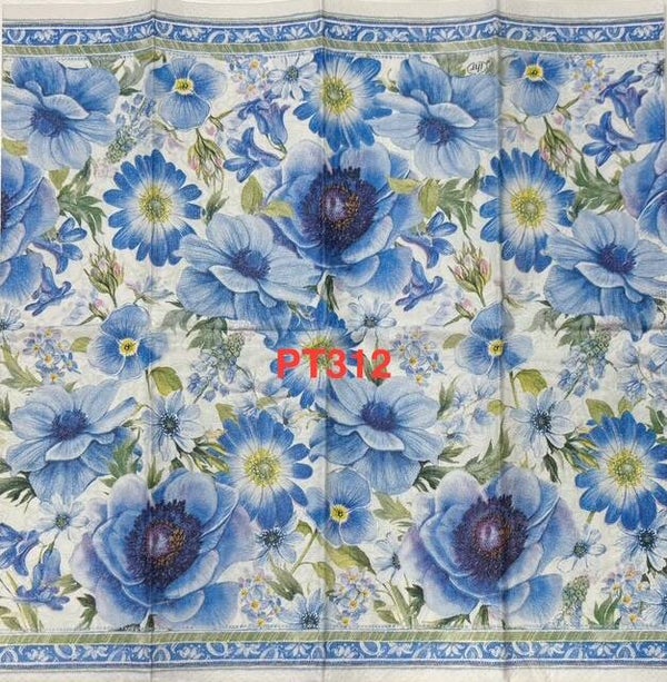 Flowers (PT312) - Blue and White Flowers