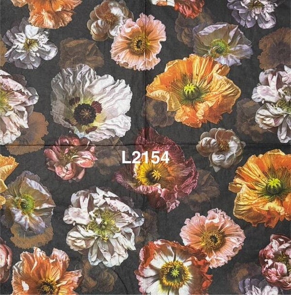 Flowers (L2154) - Dark Colored Poppies