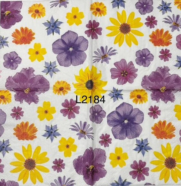 Flowers (L2184) - Pansies, Gerbers, Sunflowers