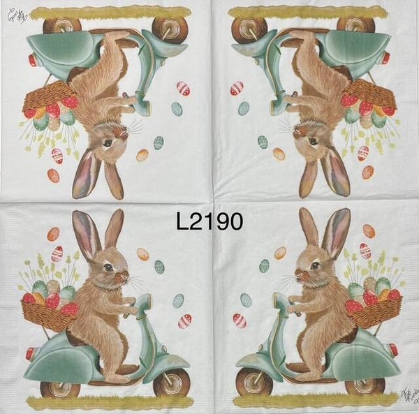 Easter (L2190) - Bunny on Scooter