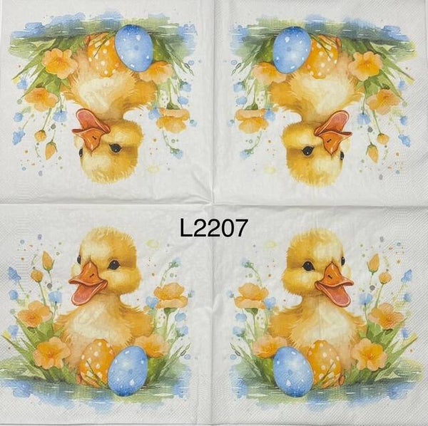 Easter (L2207) - Baby Duck with Easter Eggs