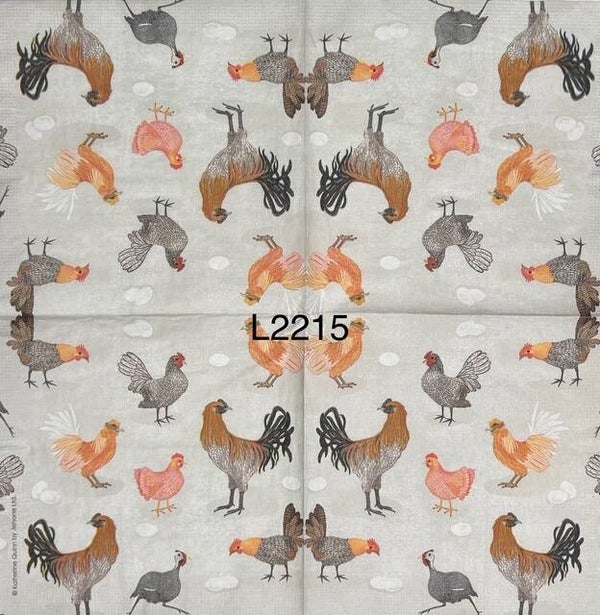 Birds (L2215) - Chickens and Roosters