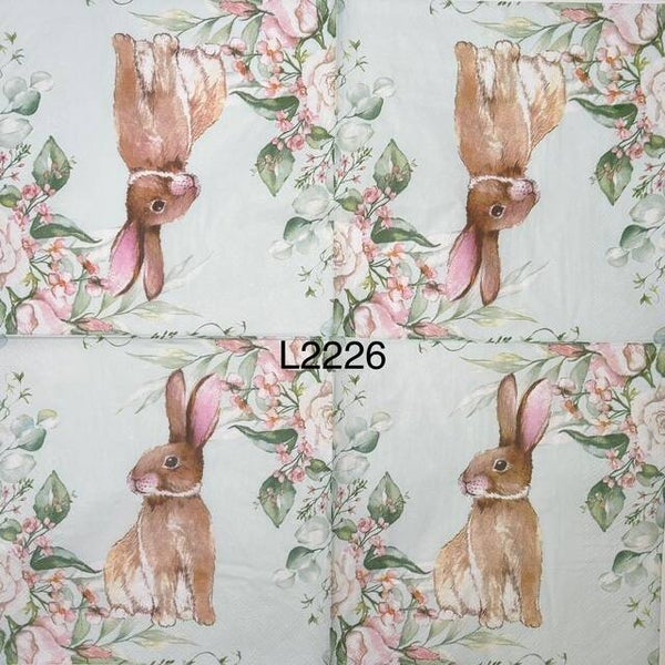 Easter (L2226) - Bunny with Flowers