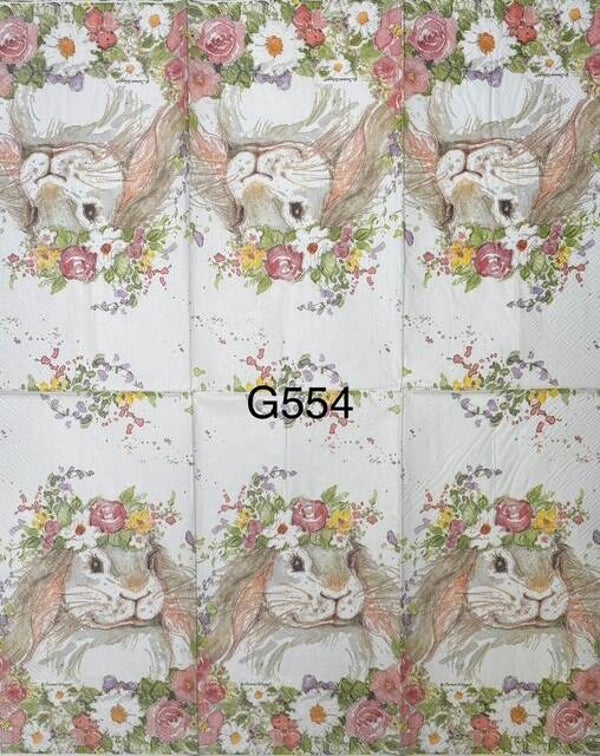 Easter (G554) - Bunny with Flower Headpiece