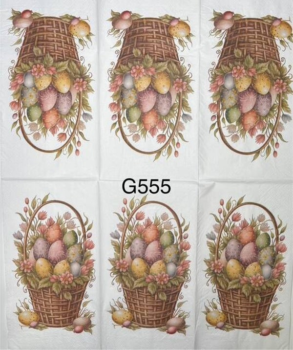 Easter (G555) - Easter Basket with Eggs