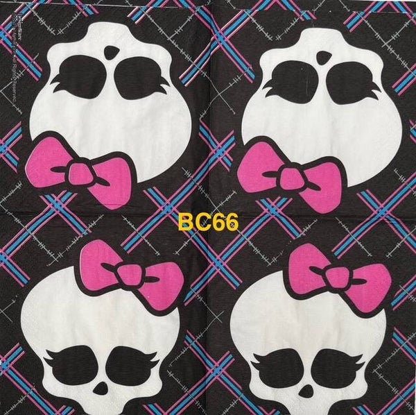 Halloween (BC66) - Skeleton with Pink Hello Kitty Bow