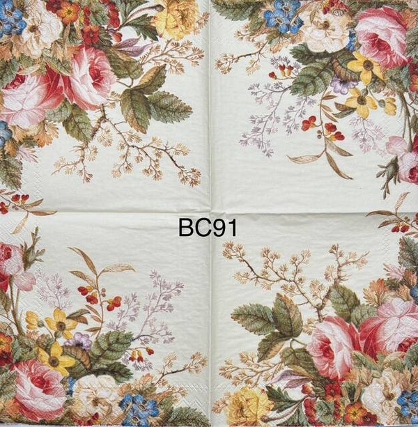 Flowers (BC91) - Pink and White Flowers