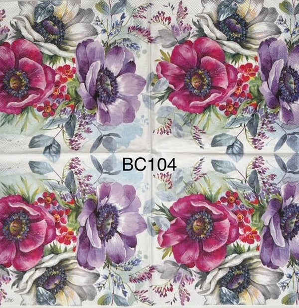 Flowers (BC104) - Pink and Purple Flowers