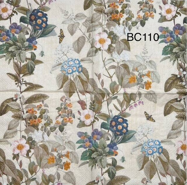 Flowers (BC110) - Blue and White Flowers