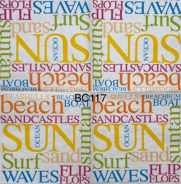 Beach (BC117) - All Words Beach Related
