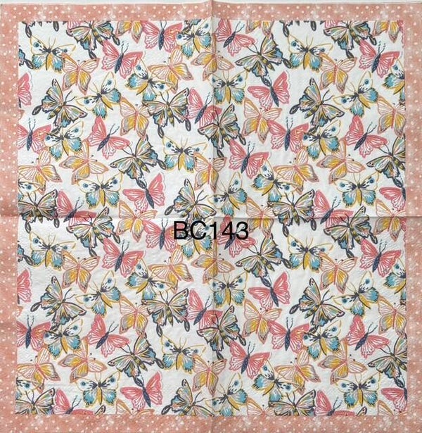 Butterflies (BC143) - Butterfly Wallpaper with Border
