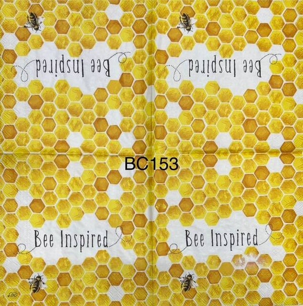 Bees (BC153) - Honeycomb with a Bee