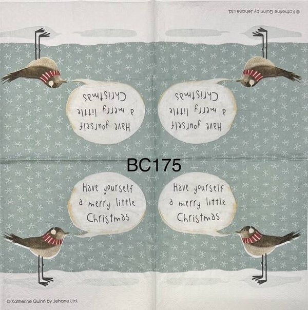 Christmas (BC175) - Have Yourself a Merry Little Christmas (Bird with Scarf)