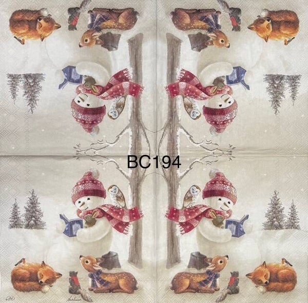 Christmas (BC194) - Snowman Reading to Animals