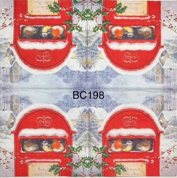 Christmas (BC198) - Mailbox with Birds Inside